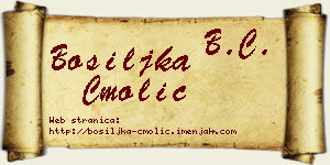 Bosiljka Cmolić vizit kartica